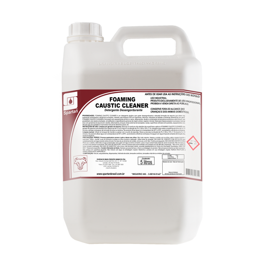 FOAMING CAUSTIC CLEANER - 5 LT